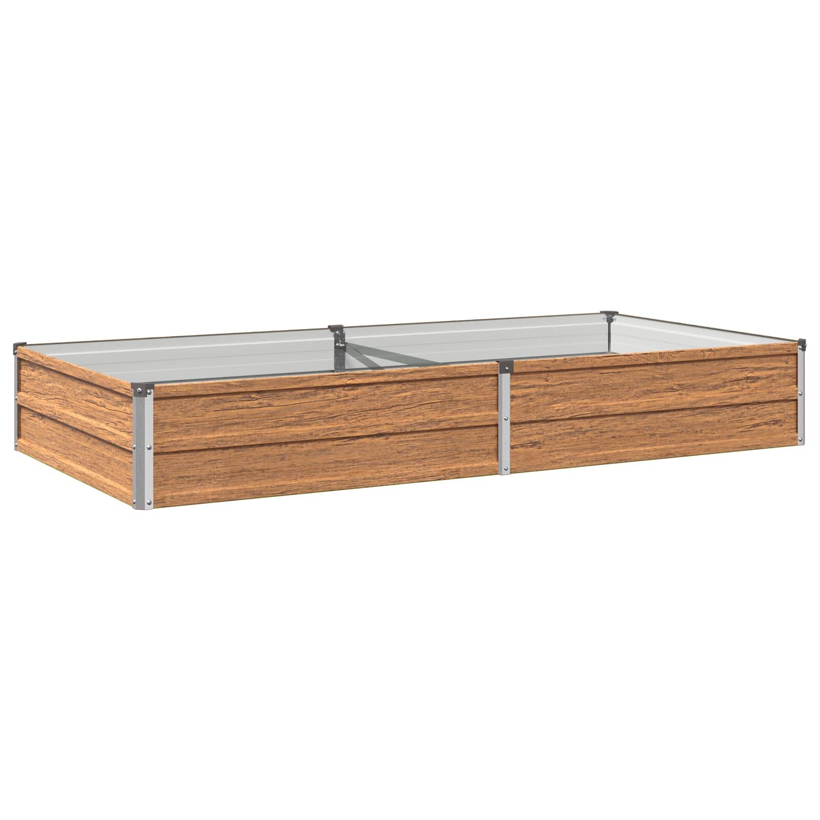 vidaXL Вдигната леха за градина Дървен кафяв 160 x 80 x 24 см