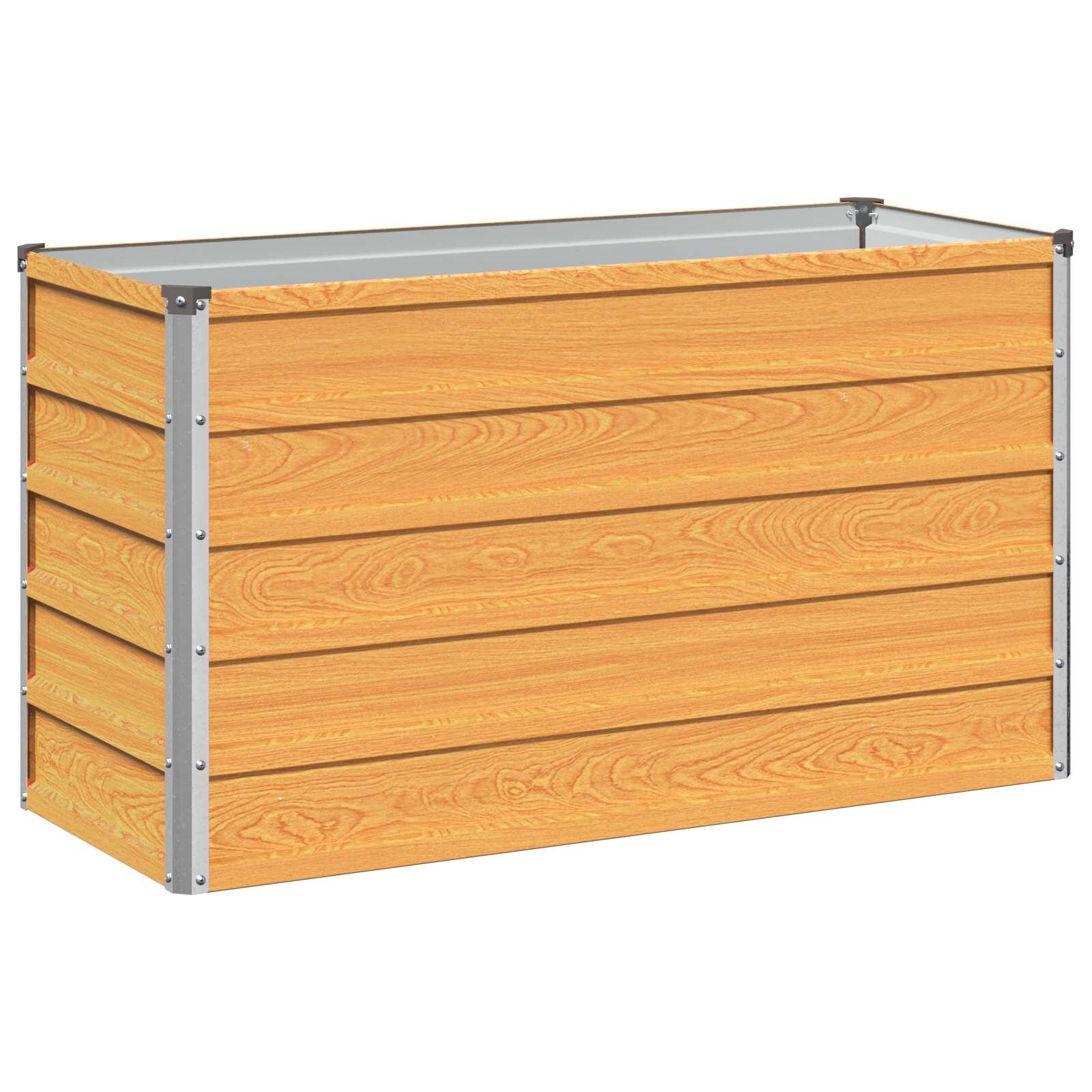 vidaXL Вдигната леха за градина Натурално 100 x 40 x 55 cm