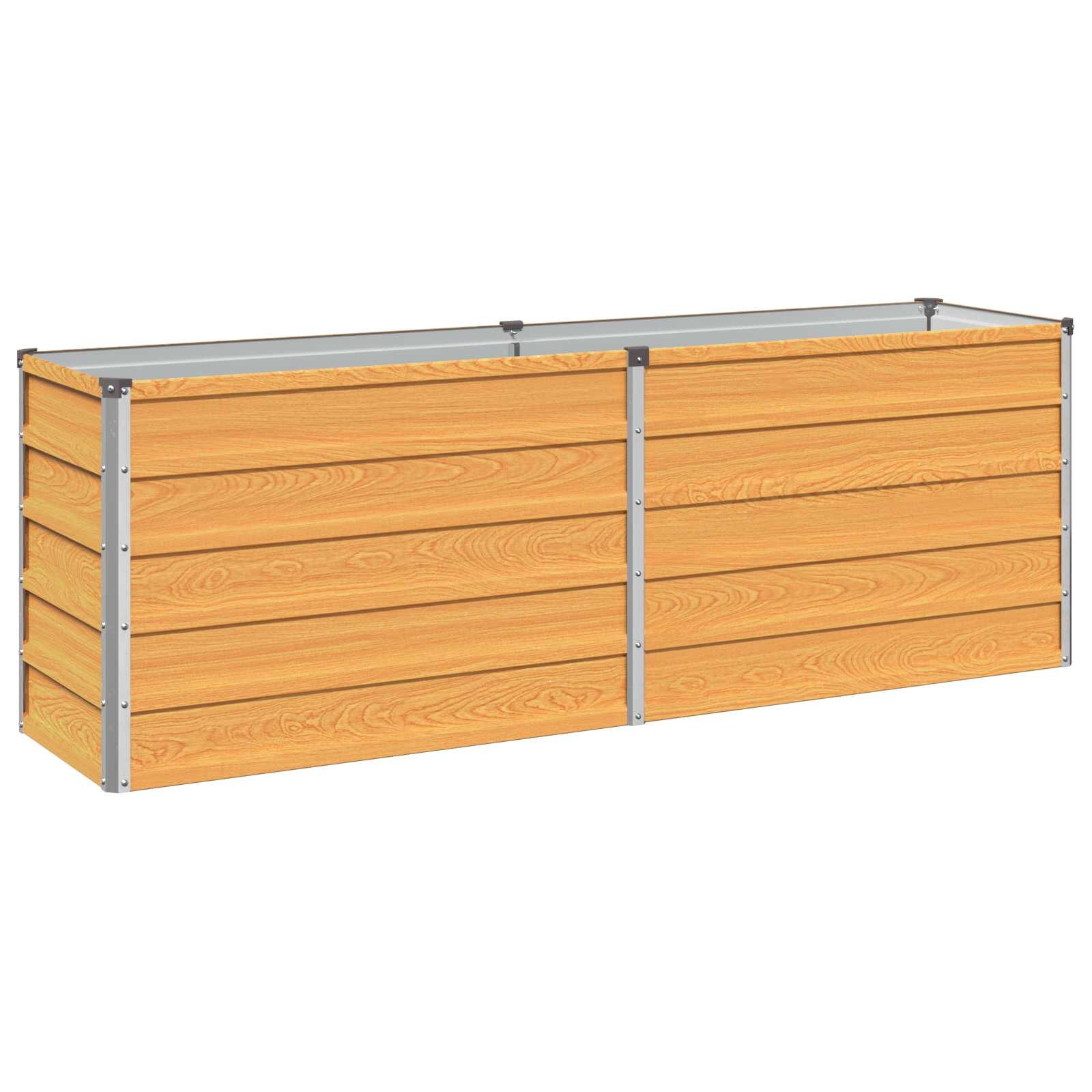vidaXL Вдигната леха за градина Натурално 160 x 40 x 55 см
