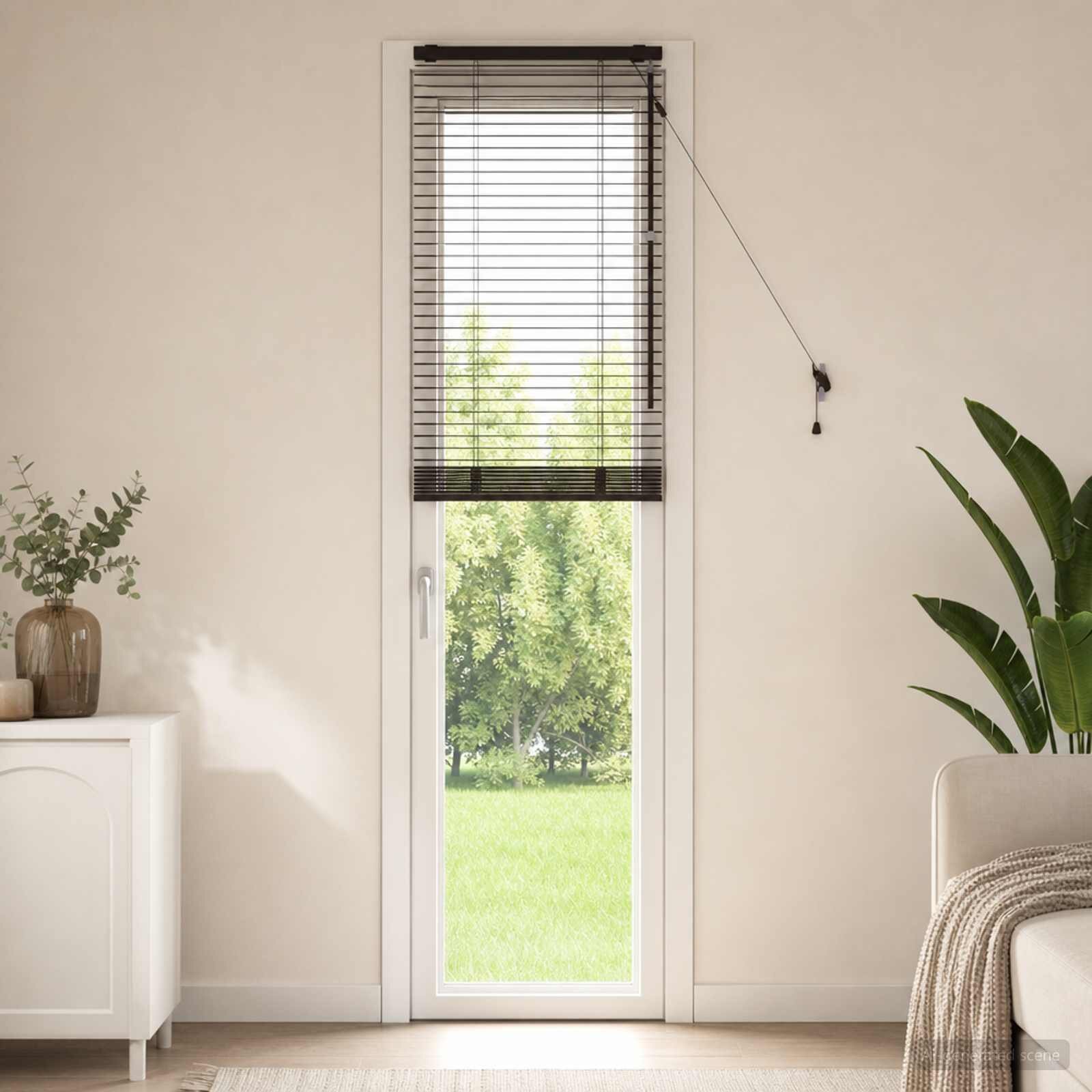 vidaXL Венецианска щора Тъмен кафяв 45 x 250 см 35 mm