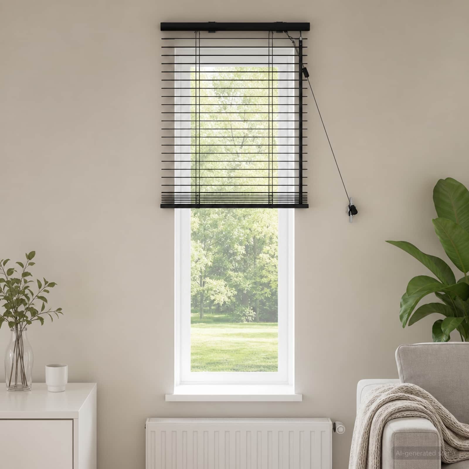 vidaXL Венецианска щора Тъмен кафяв 60 x 130 cm 35 mm