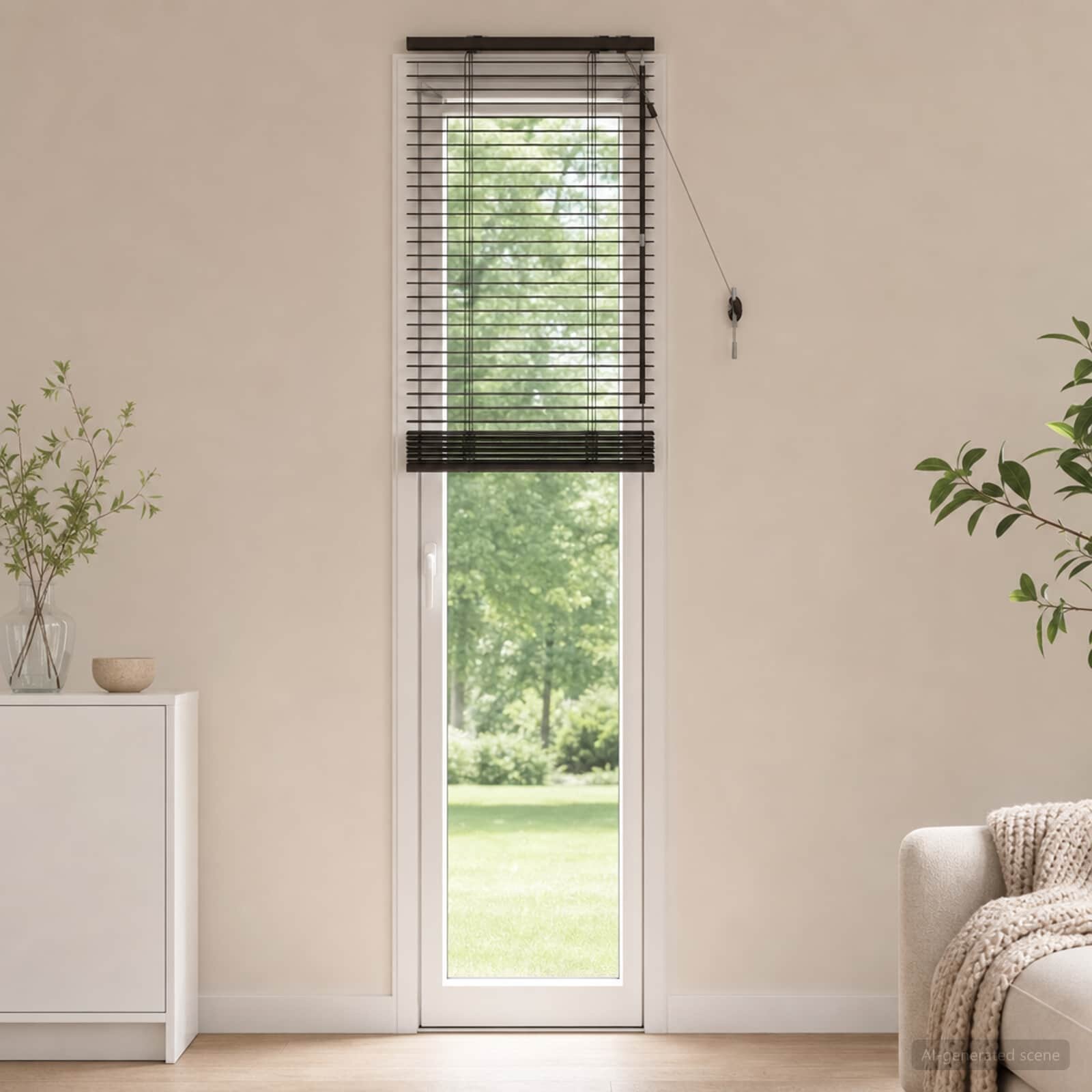 vidaXL Венецианска щора Тъмен кафяв 65 x 250 cm 35 mm