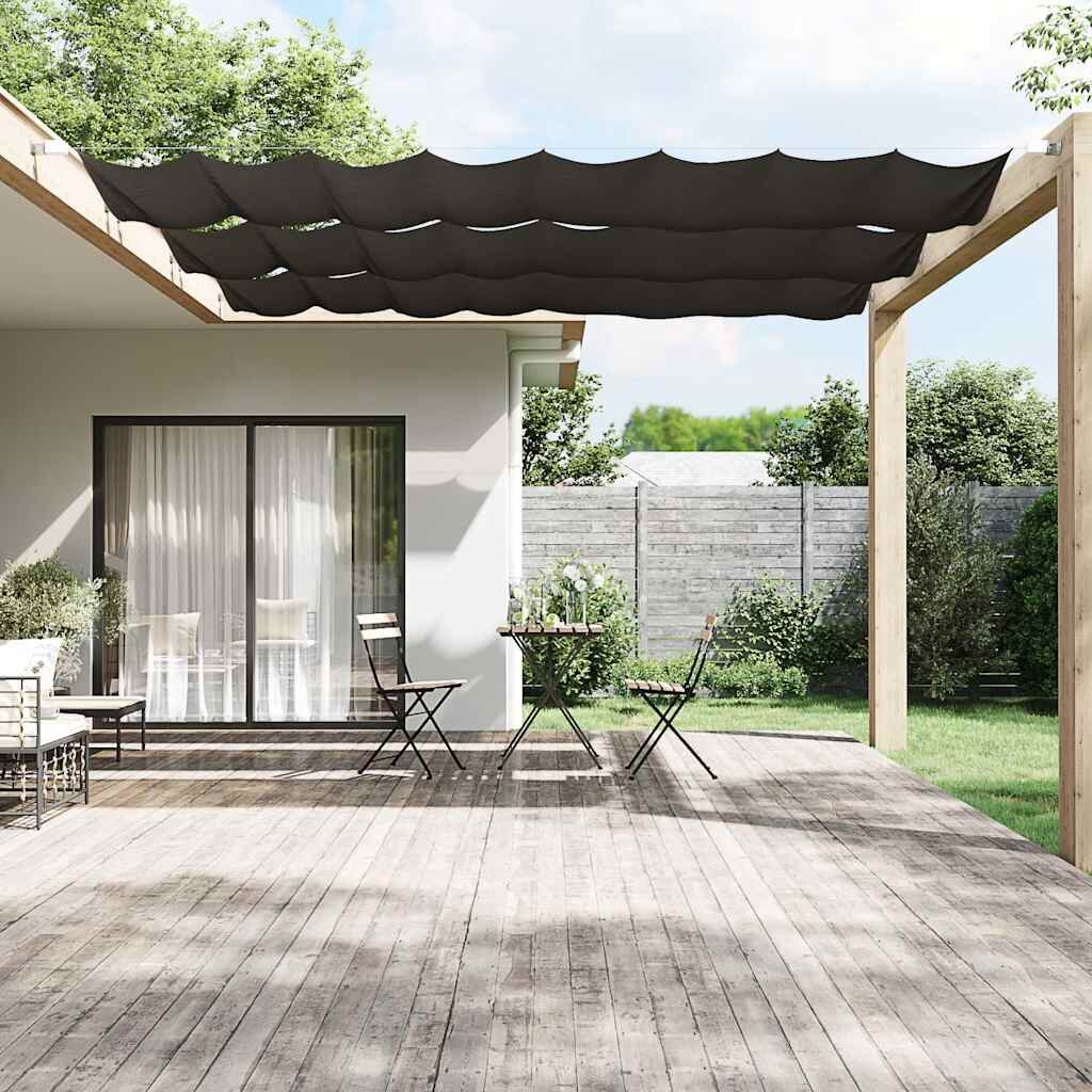 vidaXL Вертикален сенник антрацит 60x420 см оксфорд плат