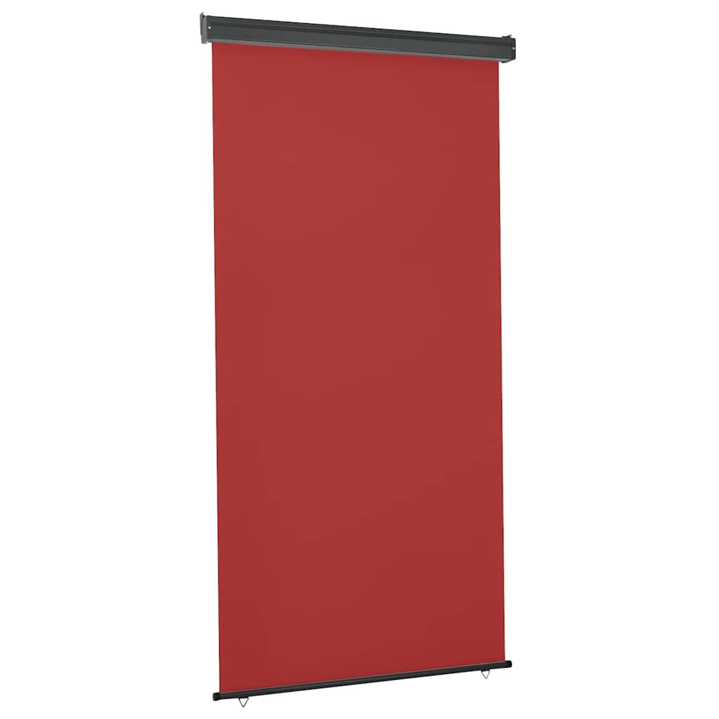 vidaXL Вертикална тента за балкон 125x250 см червена