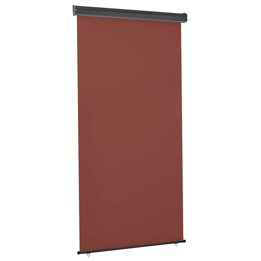 vidaXL Вертикална тента за балкон 125x250 см кафява