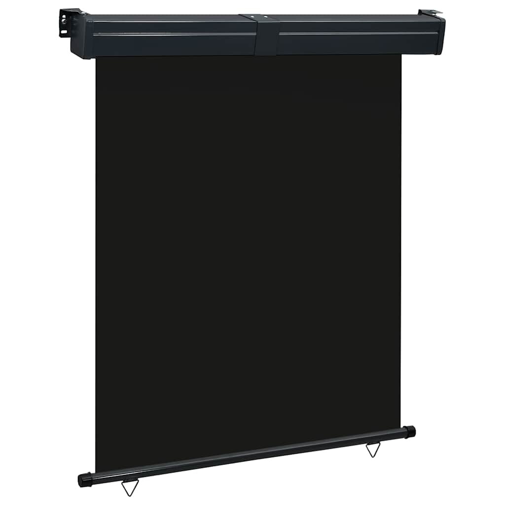 vidaXL Вертикална тента за балкон 145x250 см черна