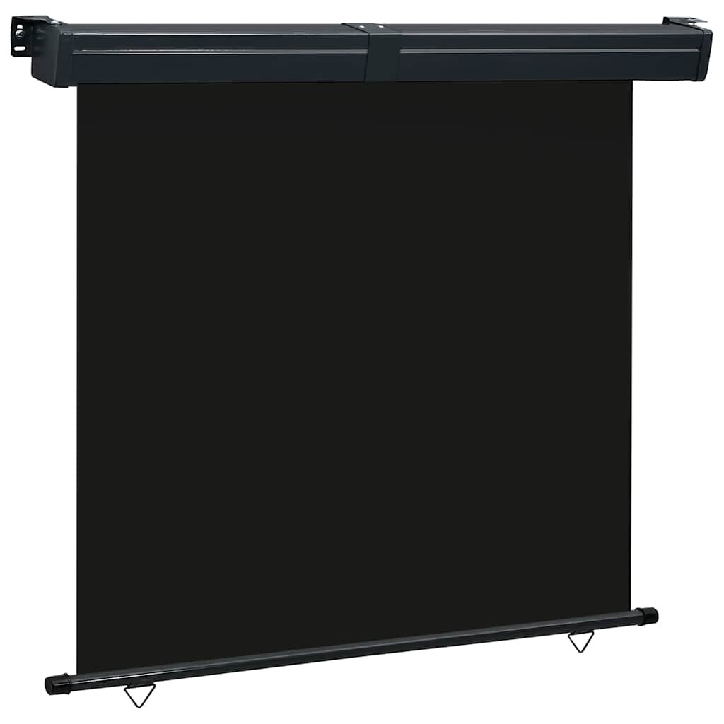 vidaXL Вертикална тента за балкон 175x250 см черна
