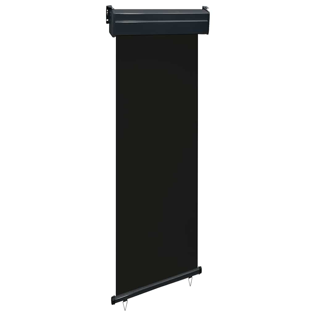 vidaXL Вертикална тента за балкон 65x250 см черна