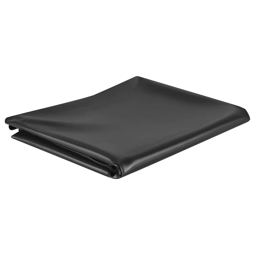 vidaXL Винил за езеро черен 4x6 м PVC 05 мм