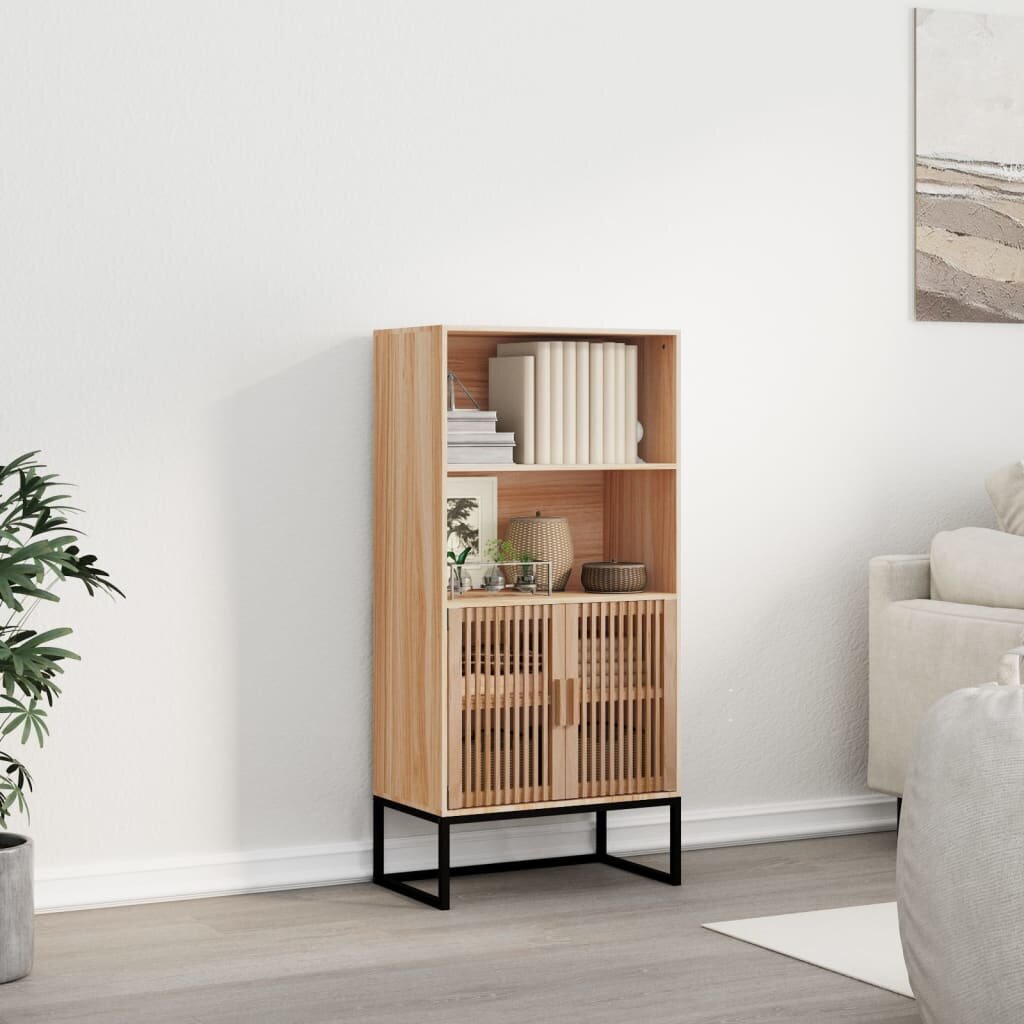 vidaXL Висок шкаф 60x35x125 см инженерно дърво