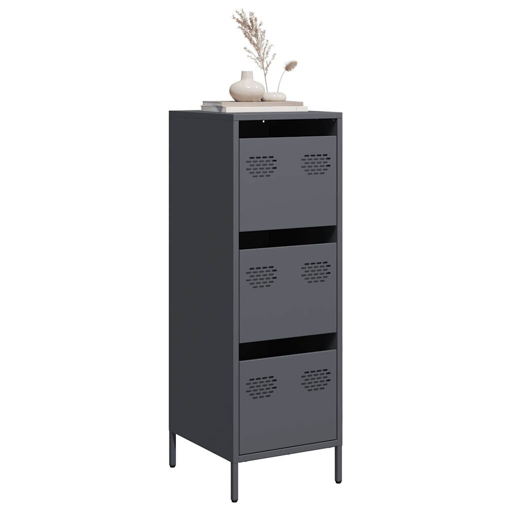 vidaXL Висок шкаф антрацит 39x35x1035 см стомана