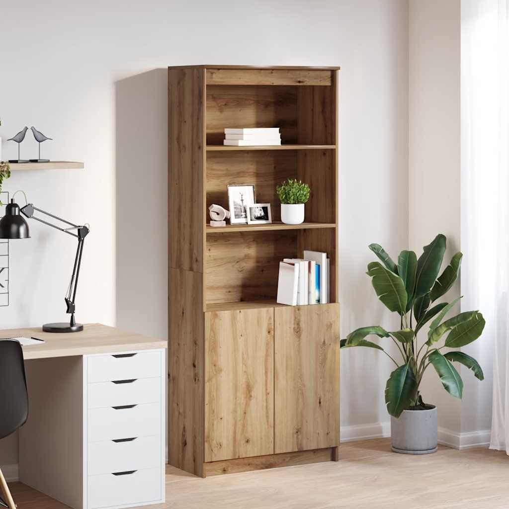 vidaXL Висок шкаф Artisan Дъб 70x35x180 см инженерно дърво