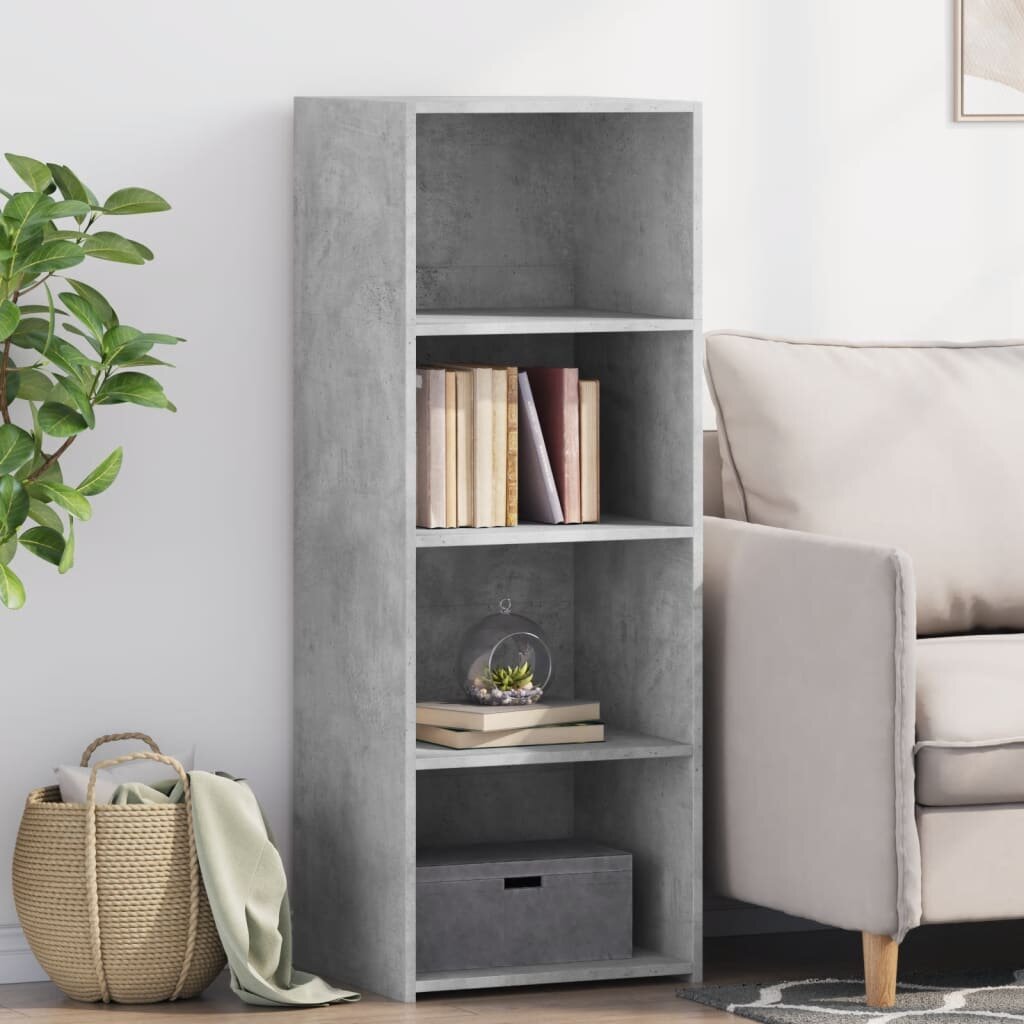vidaXL Висок шкаф бетонно сив 45x41x124 см инженерно дърво