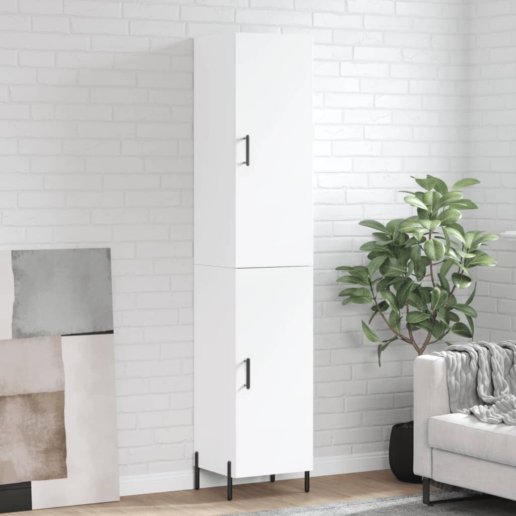 vidaXL Висок шкаф бял 345x34x180 см инженерно дърво