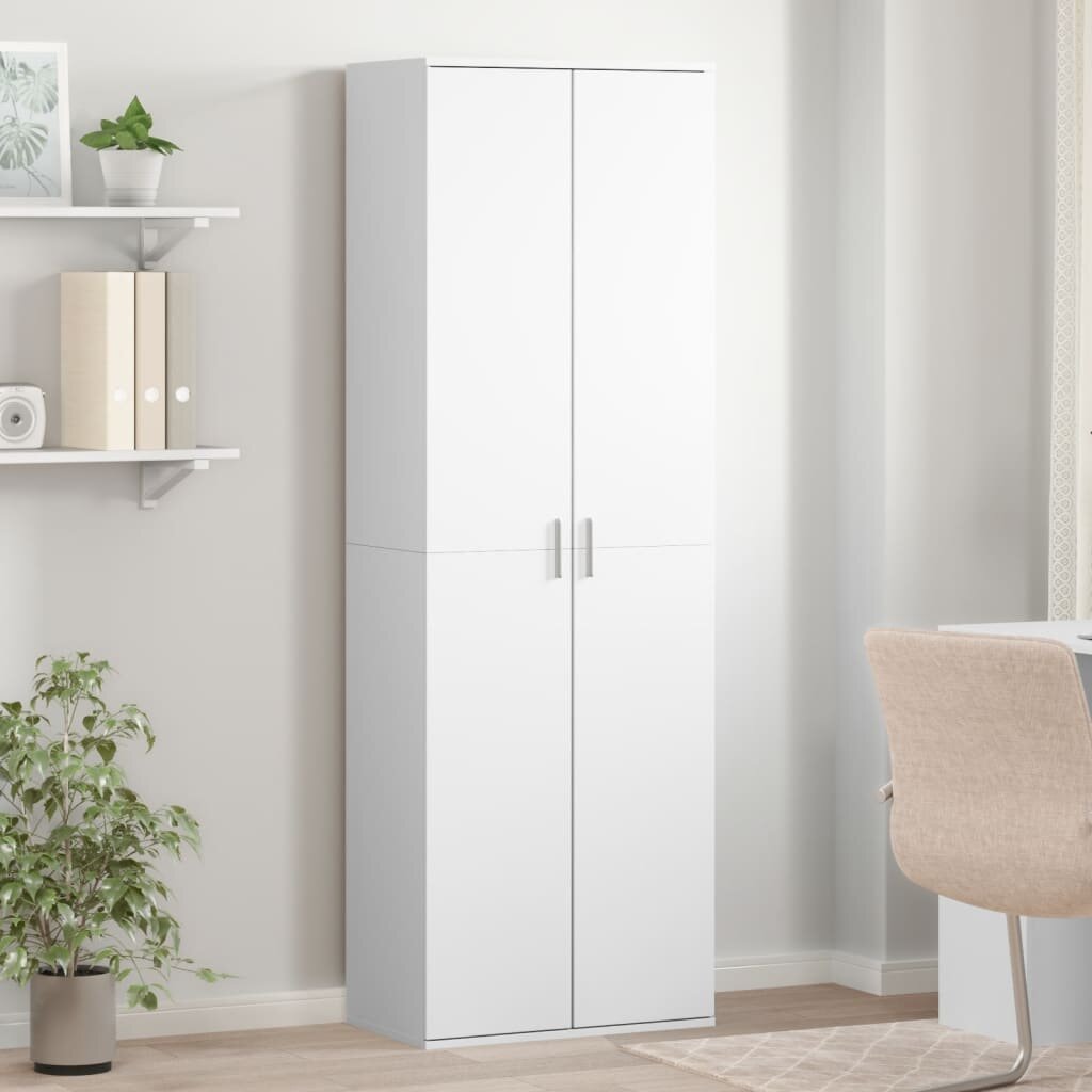 vidaXL Висок шкаф бял 60x35x180 см инженерно дърво