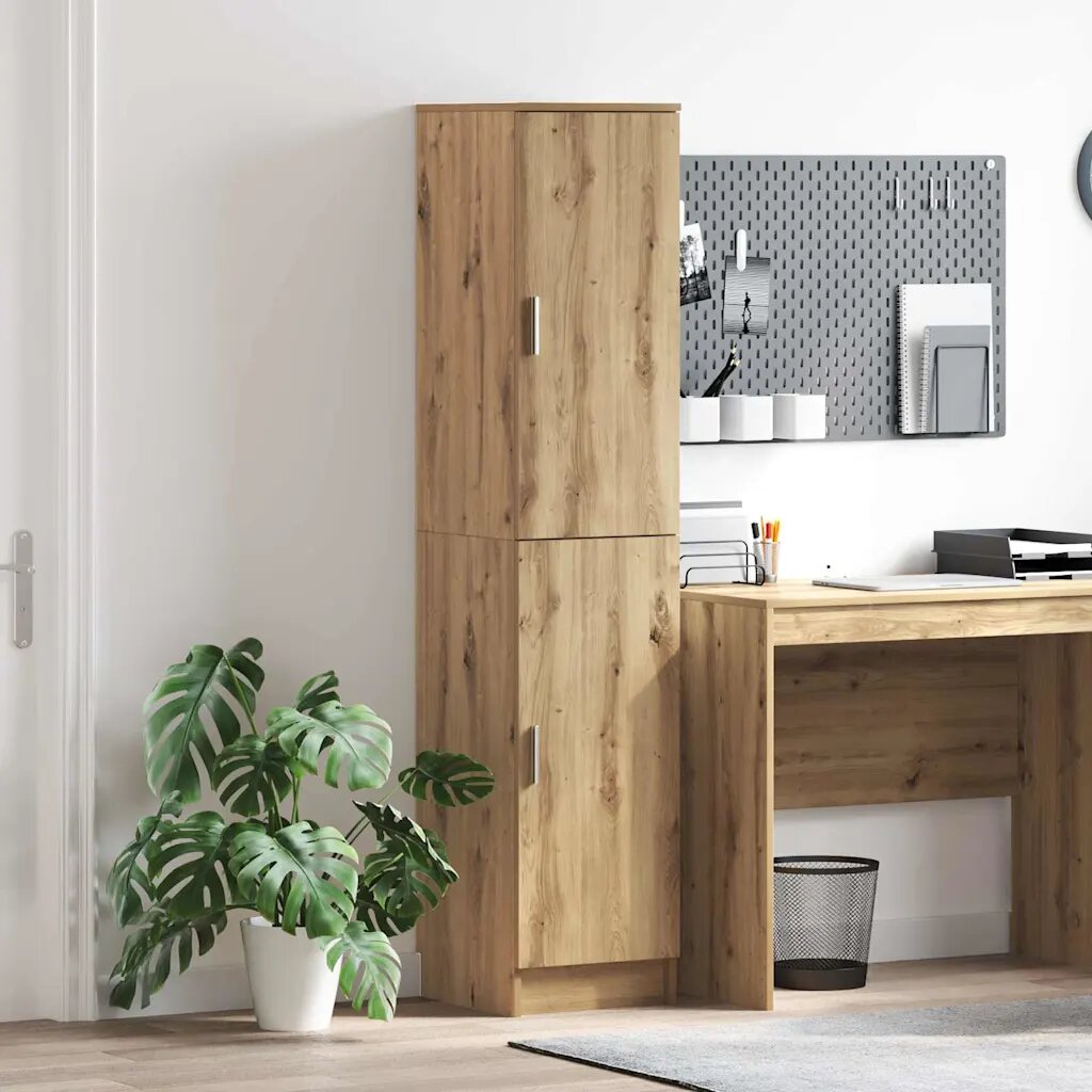vidaXL Висок шкаф Дъб 35 x 39 x 168 см