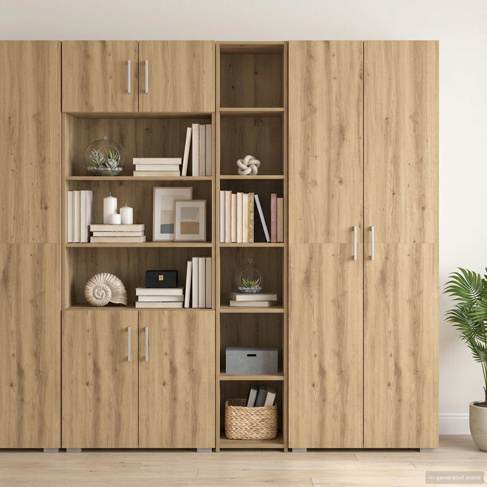 vidaXL Висок шкаф Дъб артизан 30 x 41 x 185 см Инженерна дървесина