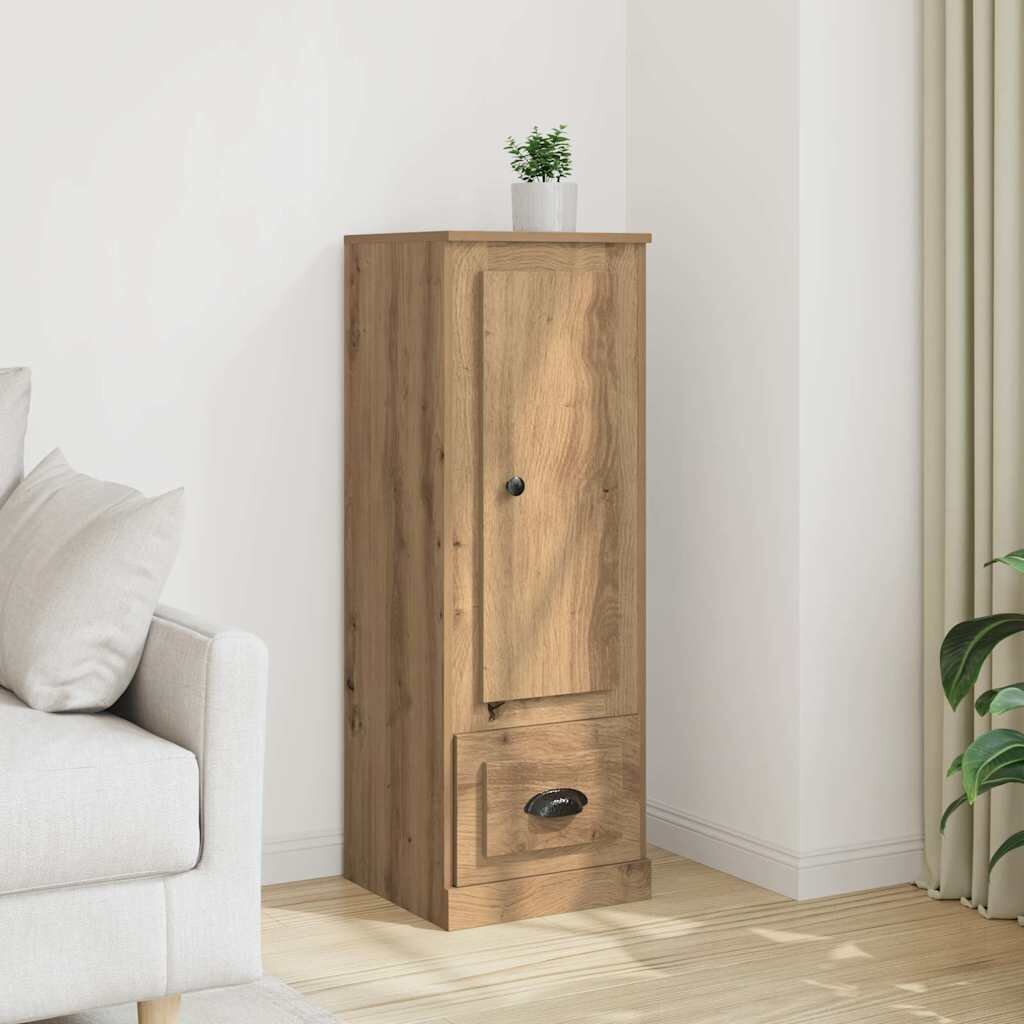 vidaXL Висок шкаф дъб артизан 36x355x1035 см инженерно дърво