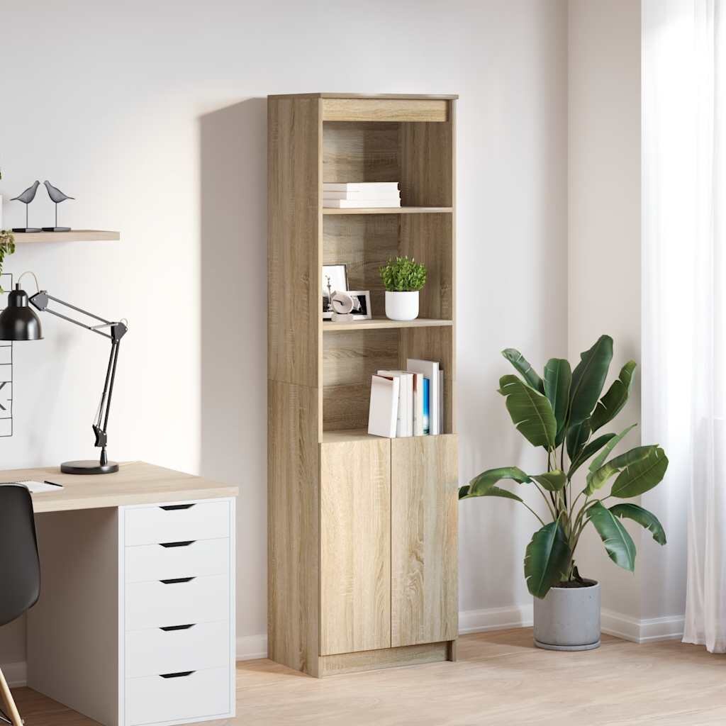 vidaXL Висок шкаф Дъб сонома 50x35x180 cм инженерно дърво