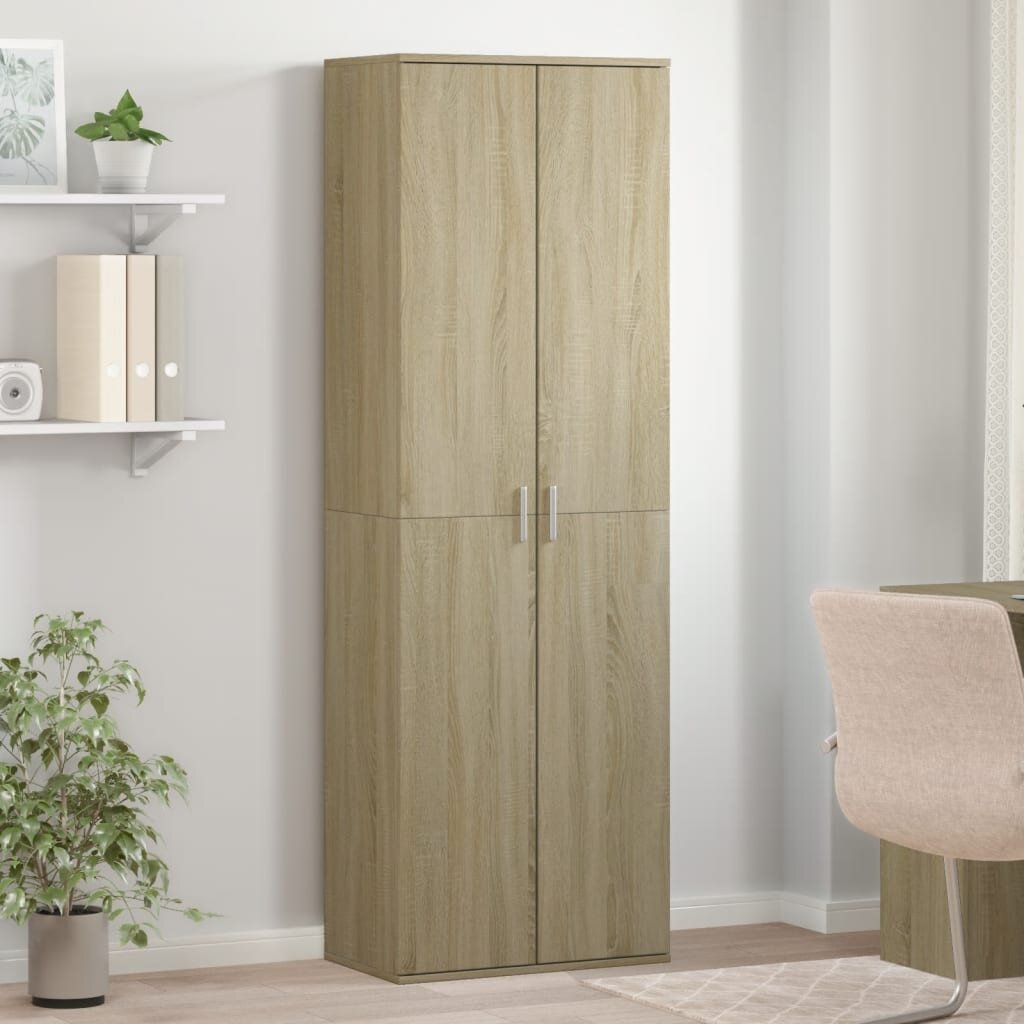 vidaXL Висок шкаф дъб сонома 60x35x180 см инженерно дърво