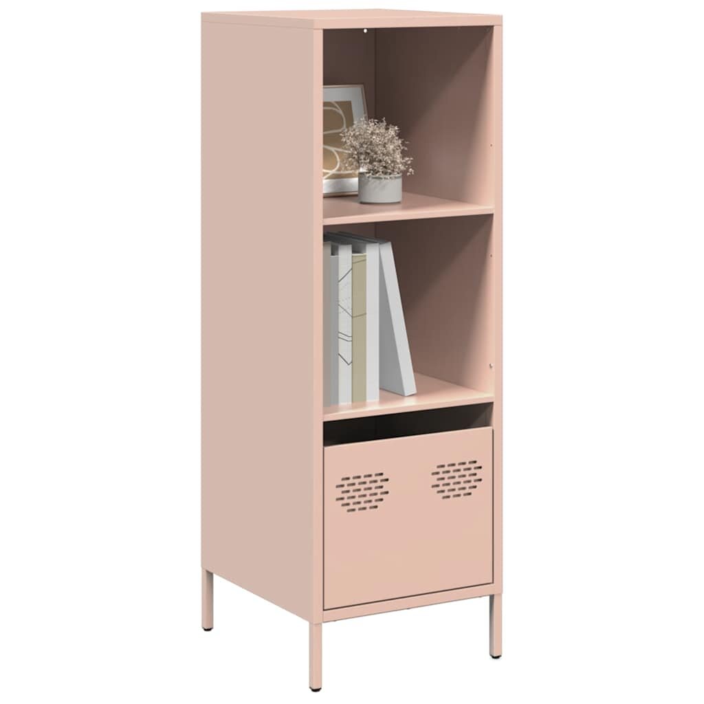 vidaXL Висок шкаф розова 35x39x1035 см стомана