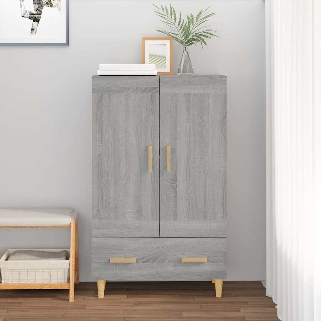 vidaXL Висок шкаф сив сонома 70x31x115 см инженерно дърво