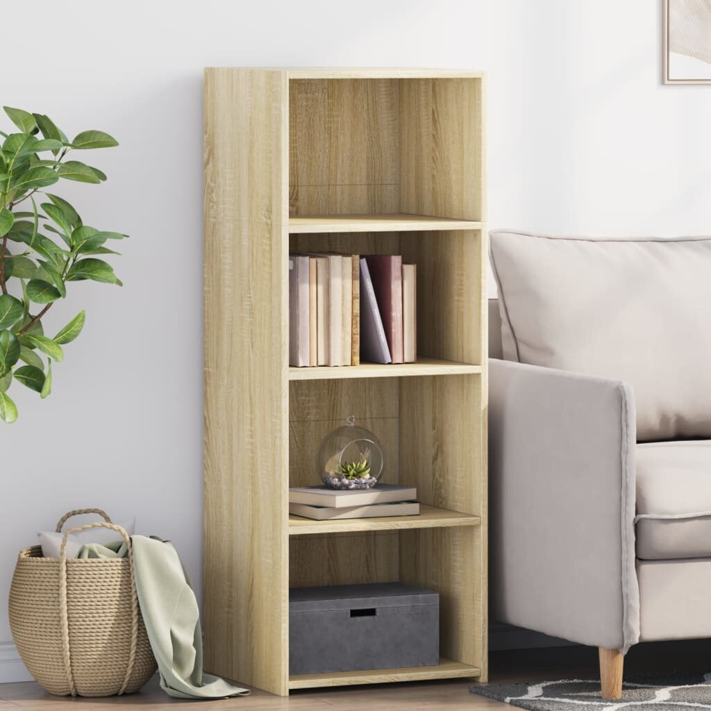 vidaXL Висок шкаф сонома дъб 45x41x124 см инженерно дърво