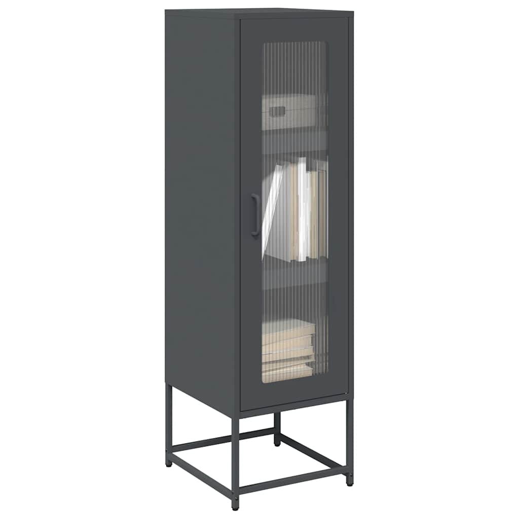 vidaXL Висока дъска антрацит 36x39x123 cm Студено валцувана стомана