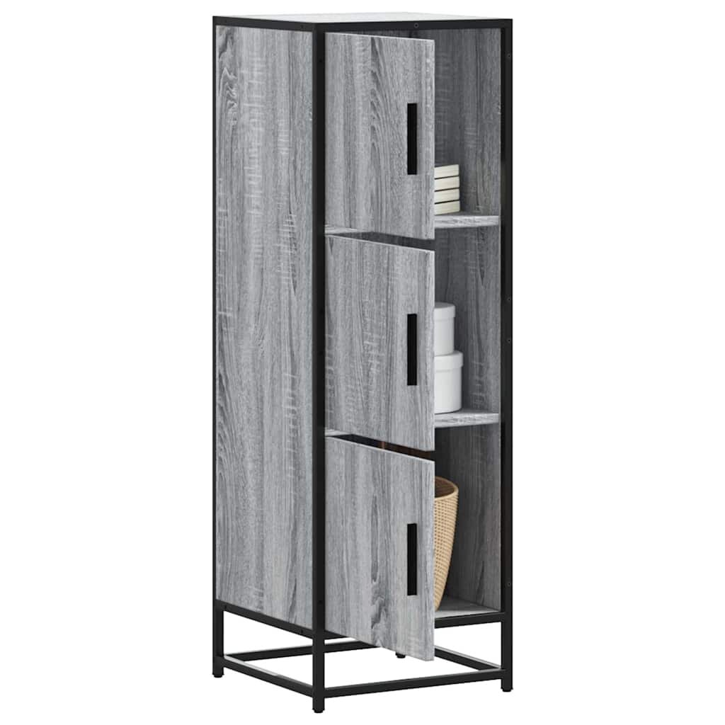 vidaXL Висока дъска Grey Sonoma 355x35x1065 cm Обработено дърво
