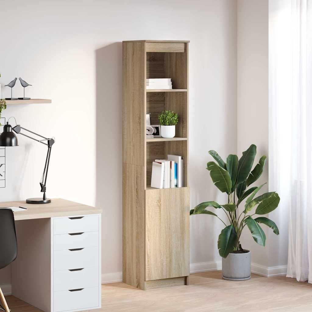 vidaXL Висока дъска Сонома дъб 375x35x180 cm Инженерна дървесина