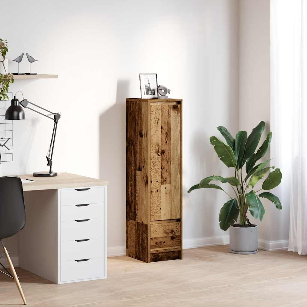 vidaXL Висока дъска Старо дърво 295x34x1195 см инженерно дърво
