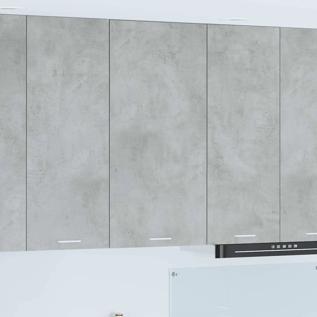 vidaXL Висящ шкаф Бетон сив и бяло 50 x 31 x 100 см