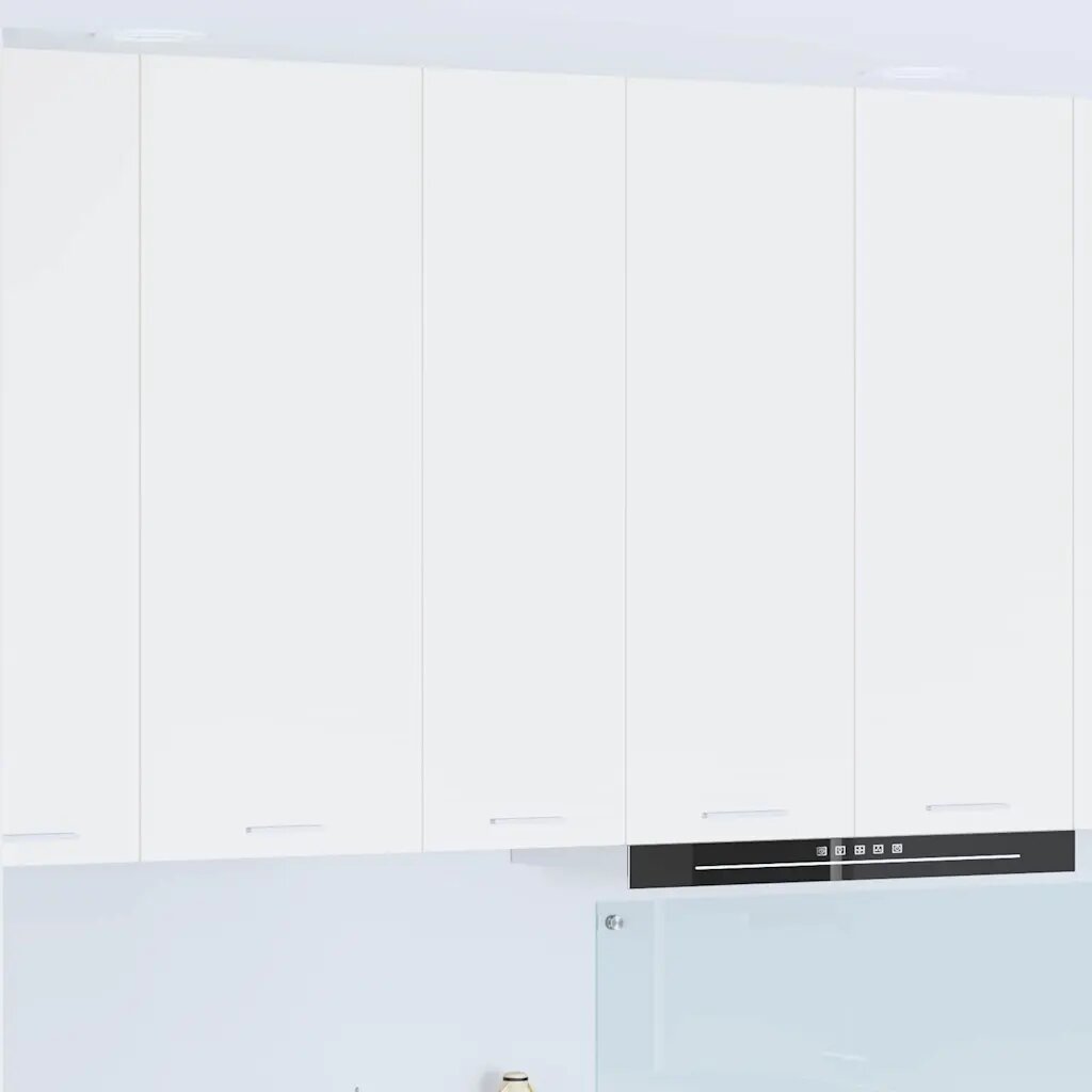 vidaXL Висящ шкаф Бяло 30 x 31 x 100 см Инженерна дървесина