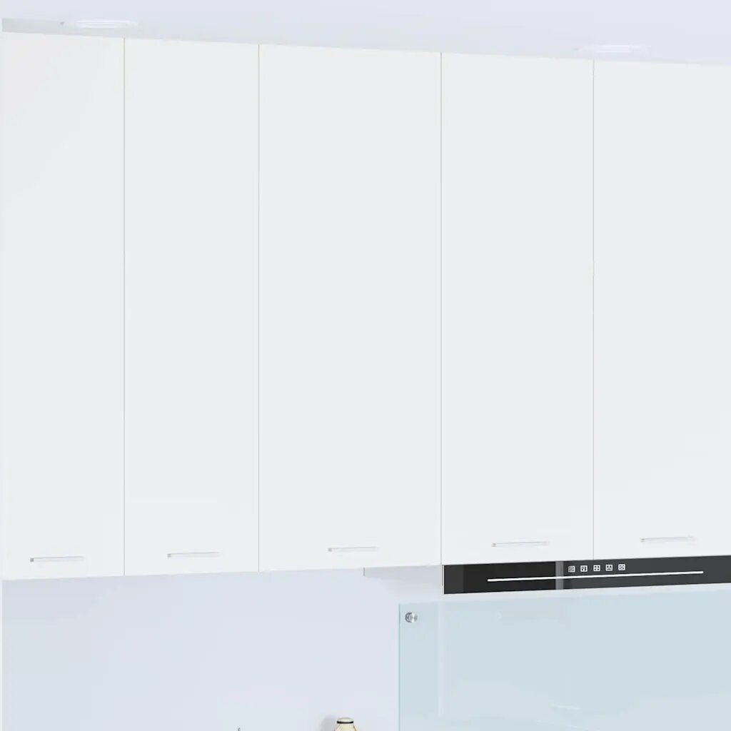 vidaXL Висящ шкаф Бяло 40 x 31 x 100 см Инженерна дървесина