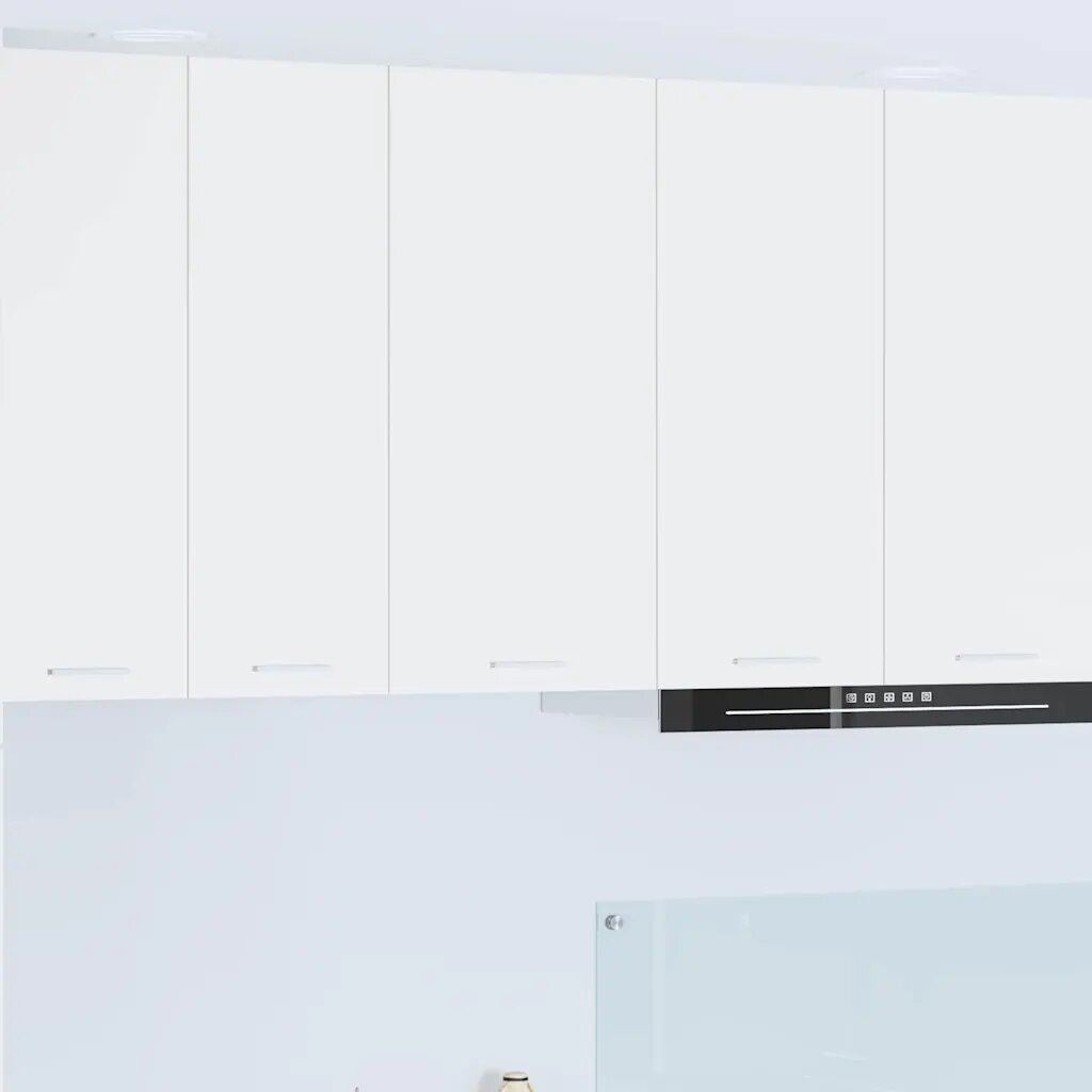 vidaXL Висящ шкаф Бяло 40 x 31 x 80 см Инженерна дървесина