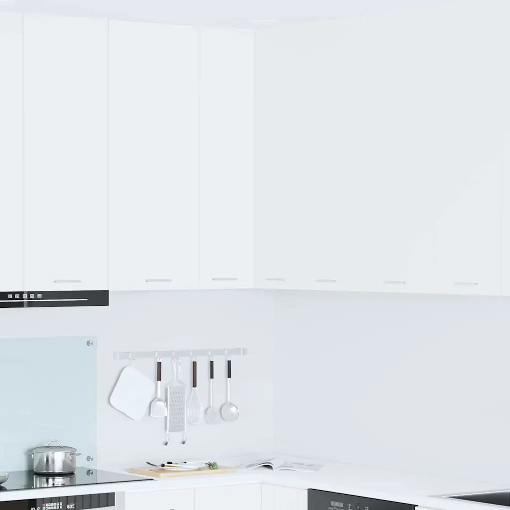 vidaXL Висящ шкаф Бяло 57 x 57 x 100 см Инженерна дървесина