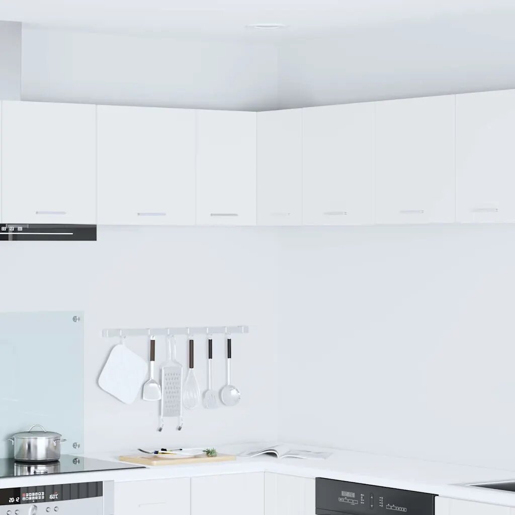 vidaXL Висящ шкаф Бяло 57 x 57 x 40 см Инженерна дървесина
