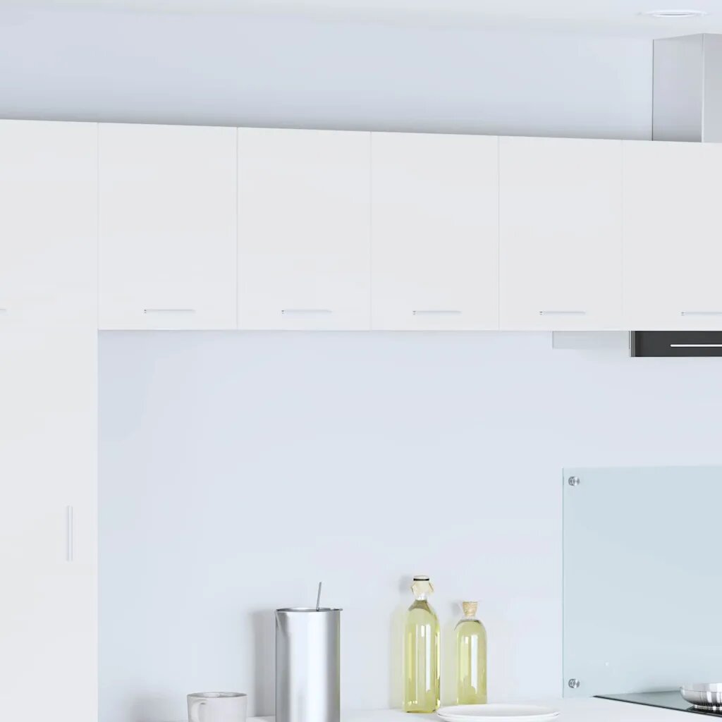 vidaXL Висящ шкаф Бяло 60 x 31 x 40 см Инженерна дървесина