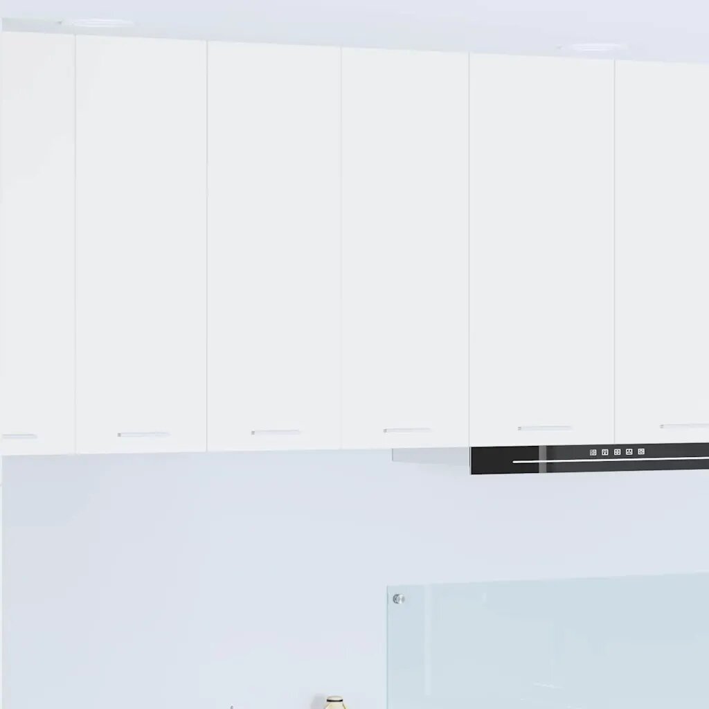 vidaXL Висящ шкаф Бяло 60 x 31 x 80 см Инженерна дървесина