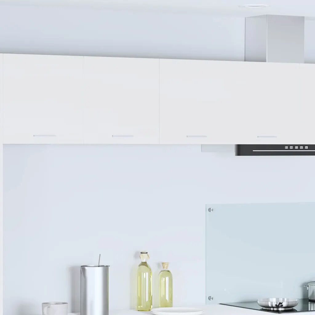 vidaXL Висящ шкаф Бяло 80 x 31 x 40 см Инженерна дървесина