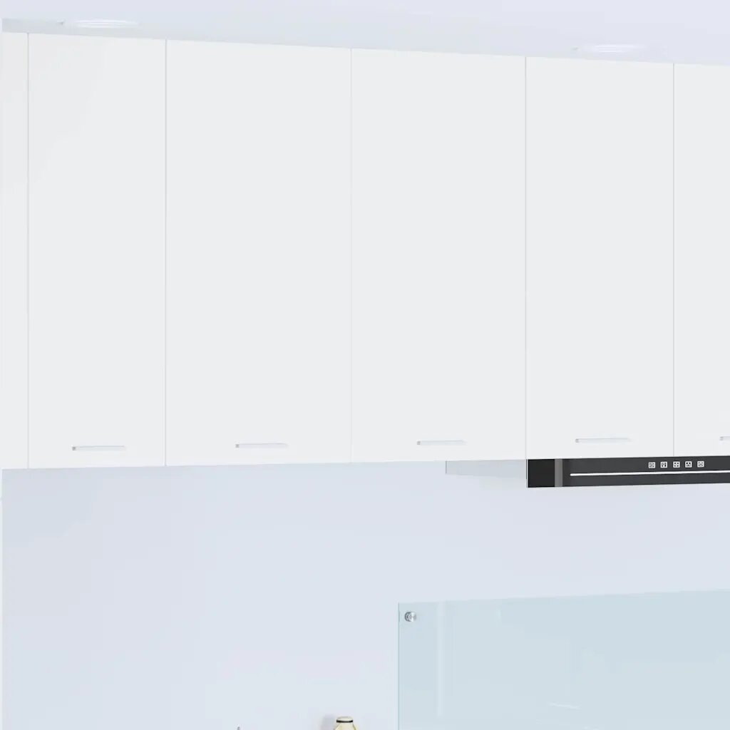 vidaXL Висящ шкаф Бяло 80 x 31 x 80 см Инженерна дървесина