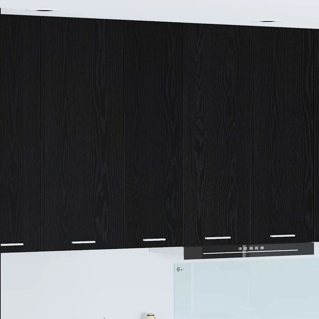 vidaXL Висящ шкаф Черния дъб 30 x 31 x 100 см Инженерна дървесина
