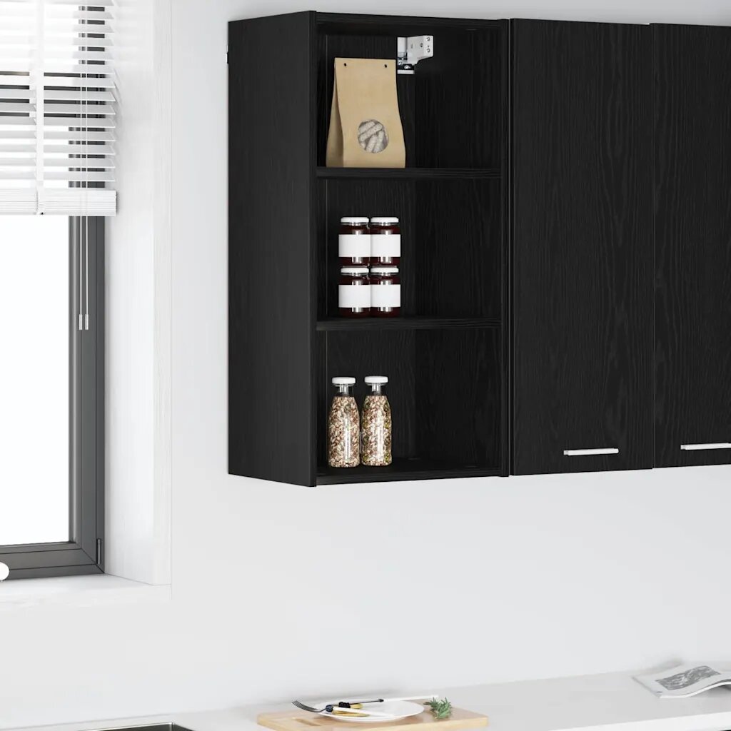 vidaXL Висящ шкаф Черния дъб 40 x 295 x 80 см Инженерна дървесина