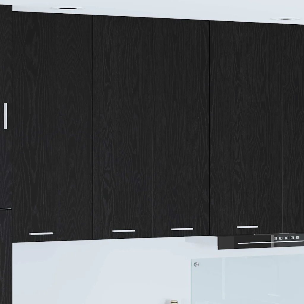 vidaXL Висящ шкаф Черния дъб 60 x 31 x 100 см Инженерна дървесина
