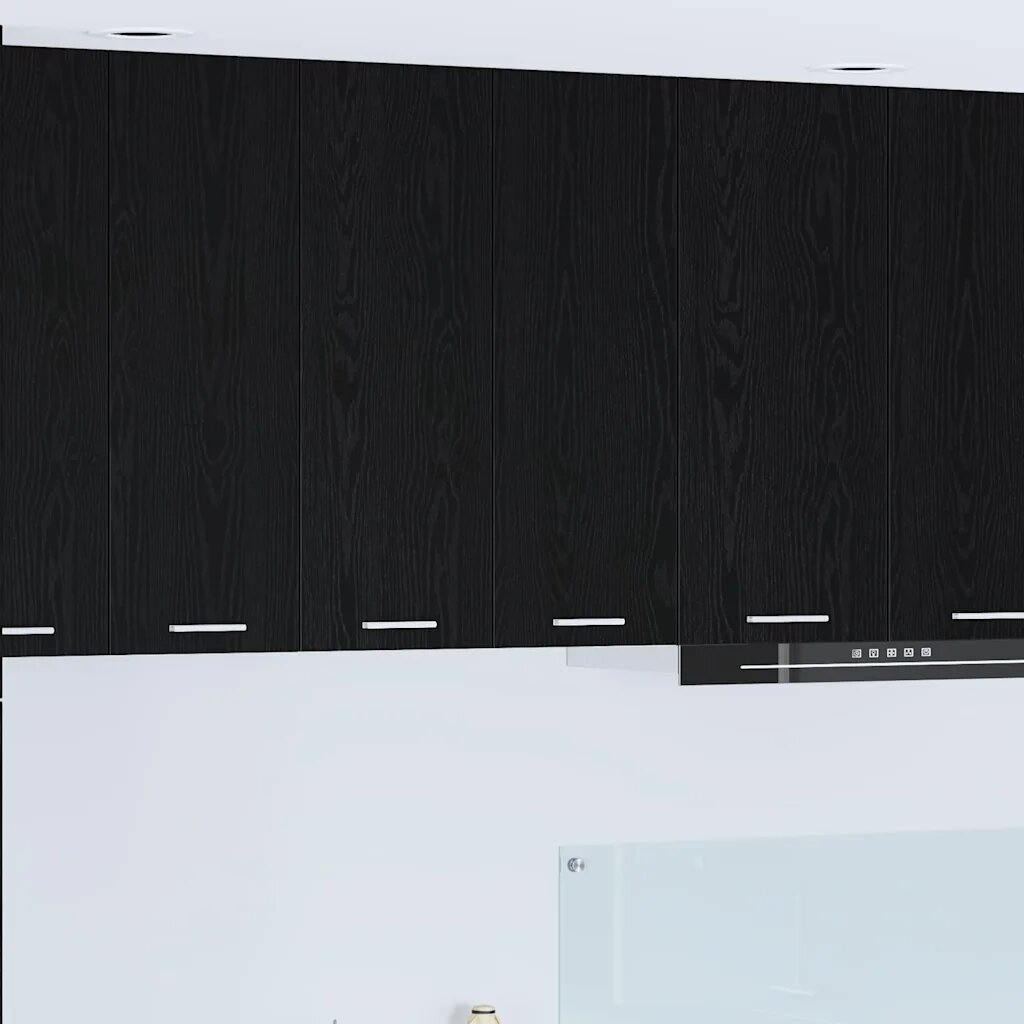 vidaXL Висящ шкаф Черния дъб 60 x 31 x 80 см Инженерна дървесина
