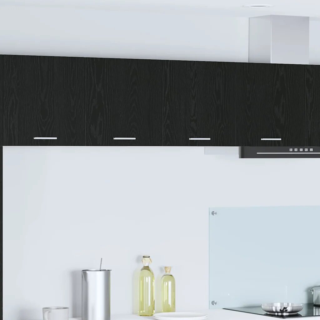 vidaXL Висящ шкаф Черния дъб 80 x 31 x 40 см Инженерна дървесина