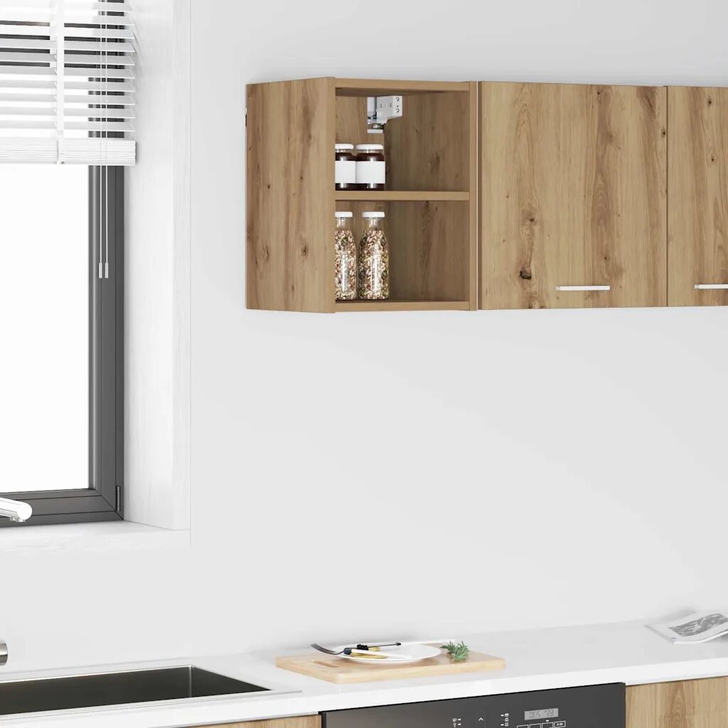 vidaXL Висящ шкаф Дъб 30 x 295 x 40 см Инженерна дървесина