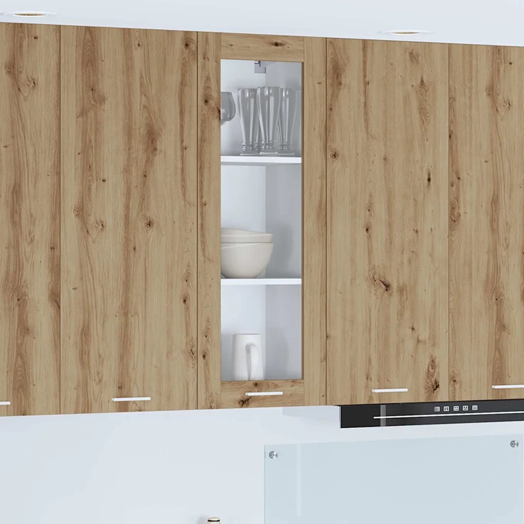 vidaXL Висящ шкаф Дъб 40 x 31 x 100 см Инженерна дървесина