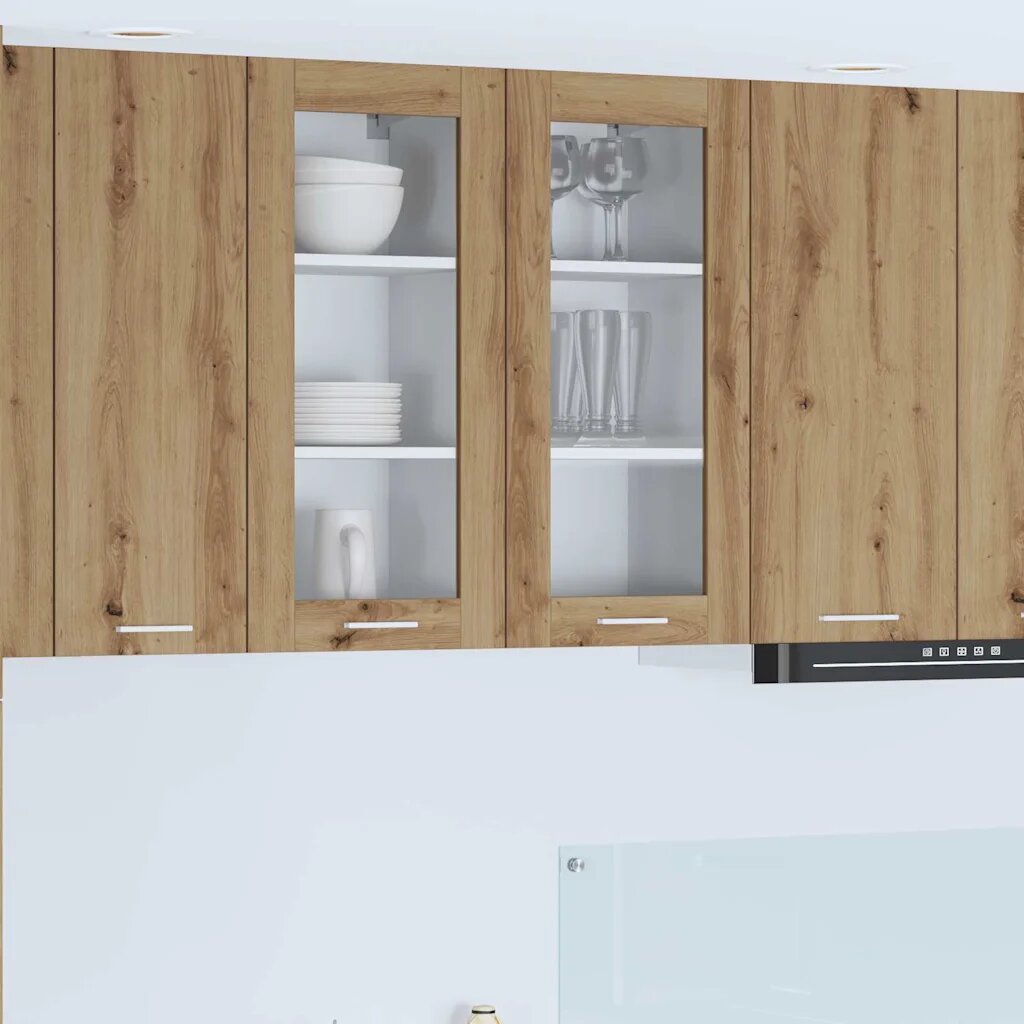 vidaXL Висящ шкаф Дъб 40 x 31 x 80 см Инженерна дървесина