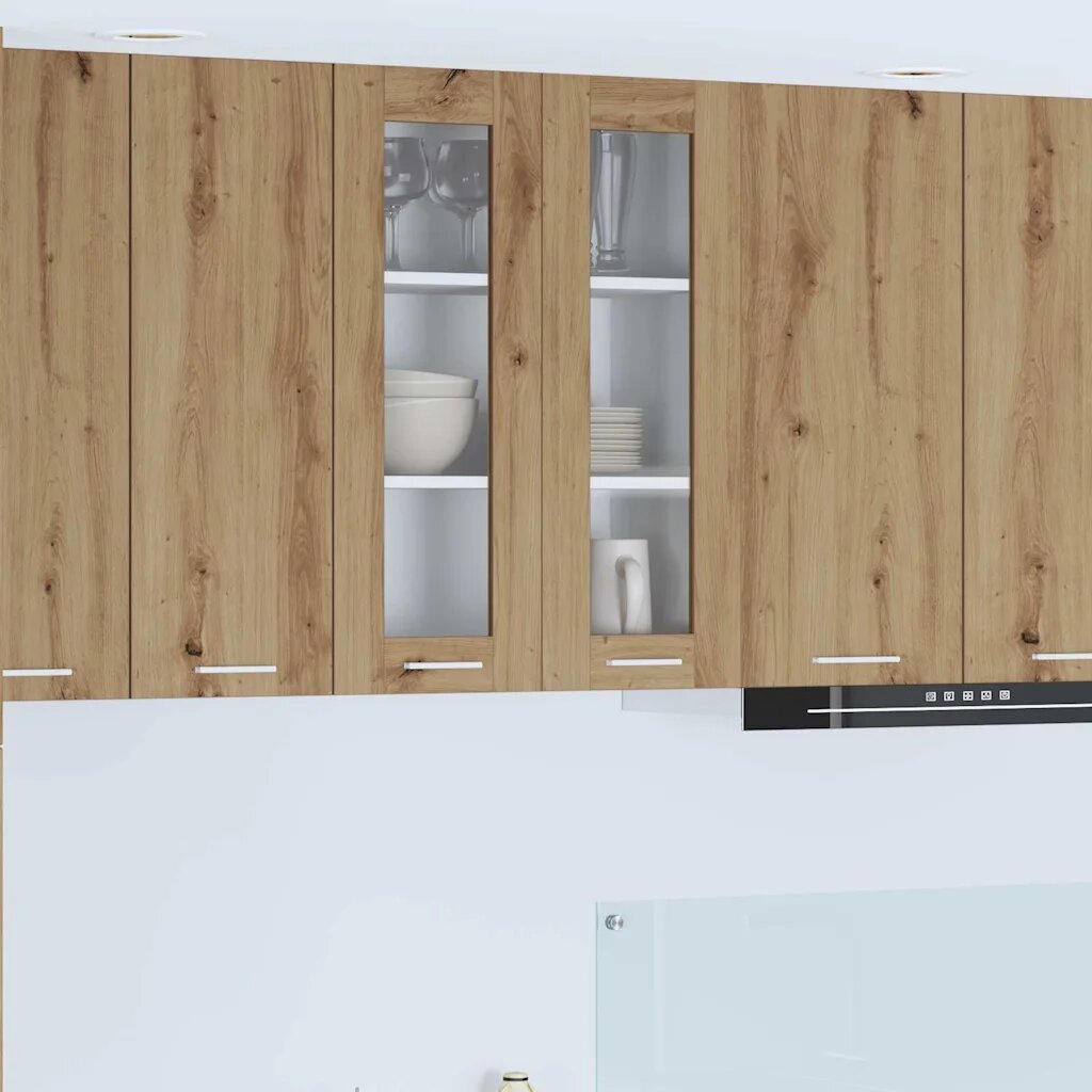 vidaXL Висящ шкаф Дъб 60 x 31 x 80 см Инженерна дървесина